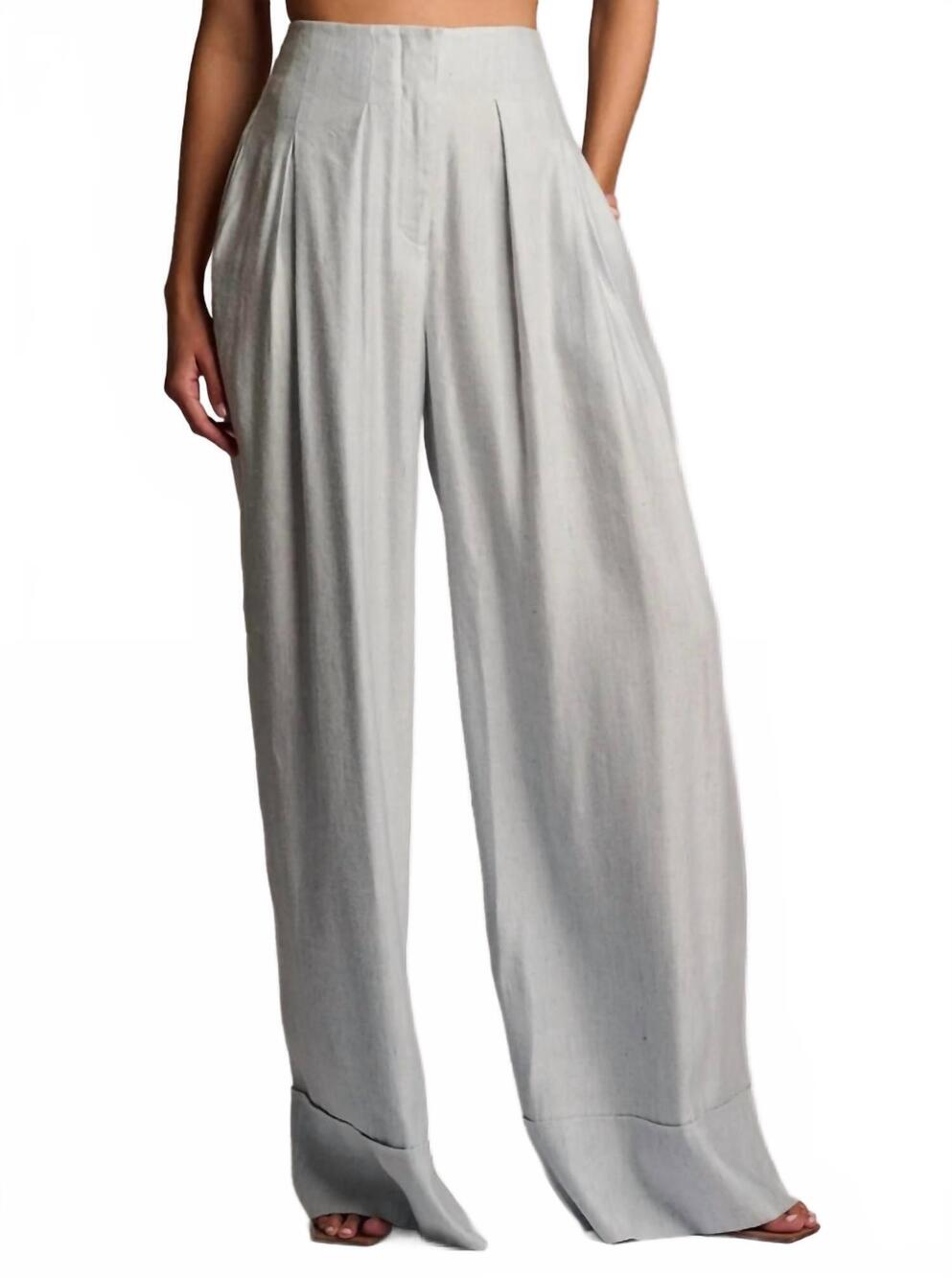 NEW HEVRON rory pant in blue chambray